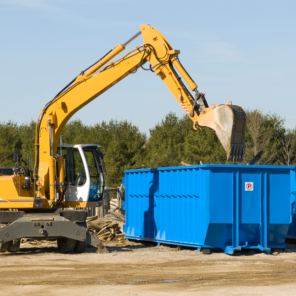 can i choose the location where the residential dumpster will be placed in Dean TX